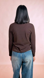 LEVA T-shirt manica lunga AL1362 MARRONE 