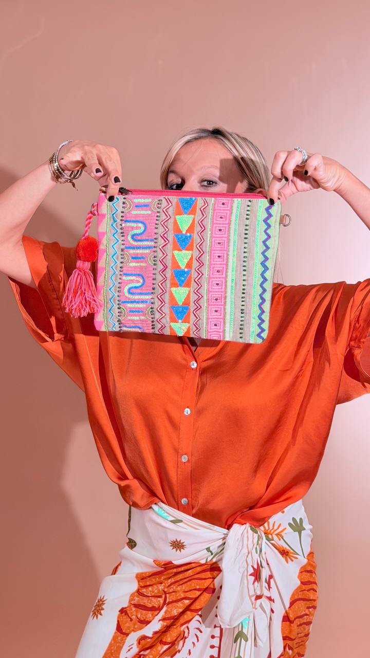 LEVA Borsa geometrica BO2101 MULTICOLOR 