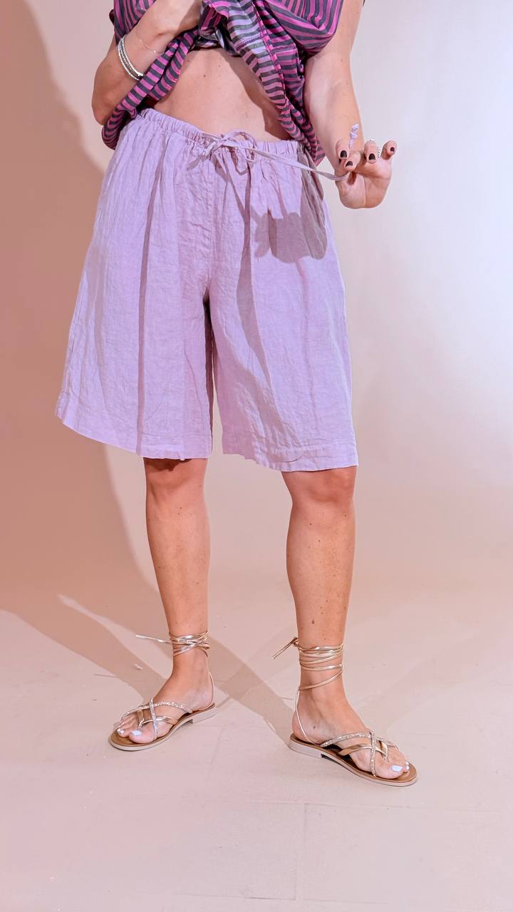LEVA Bermuda coulisse P12833 ROSA 