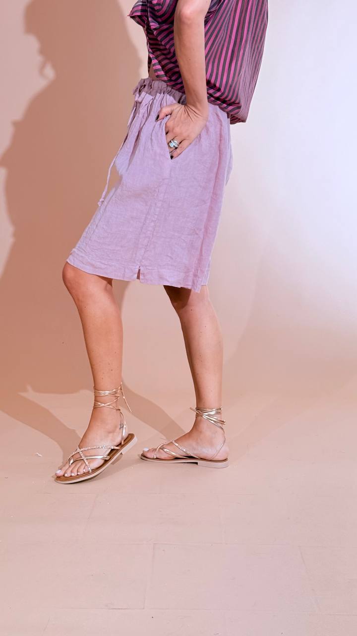 LEVA Bermuda coulisse P12833 ROSA 