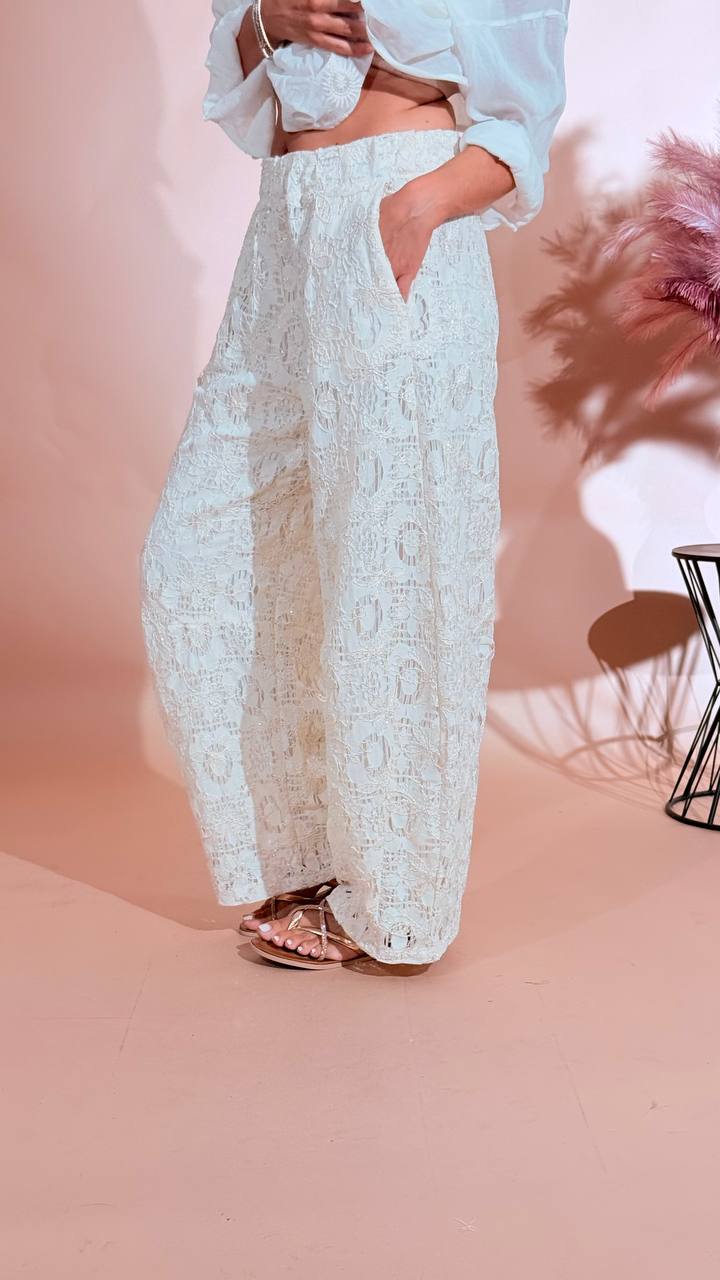 MOTEL Clotilde pantalone S26P718 BIANCO 