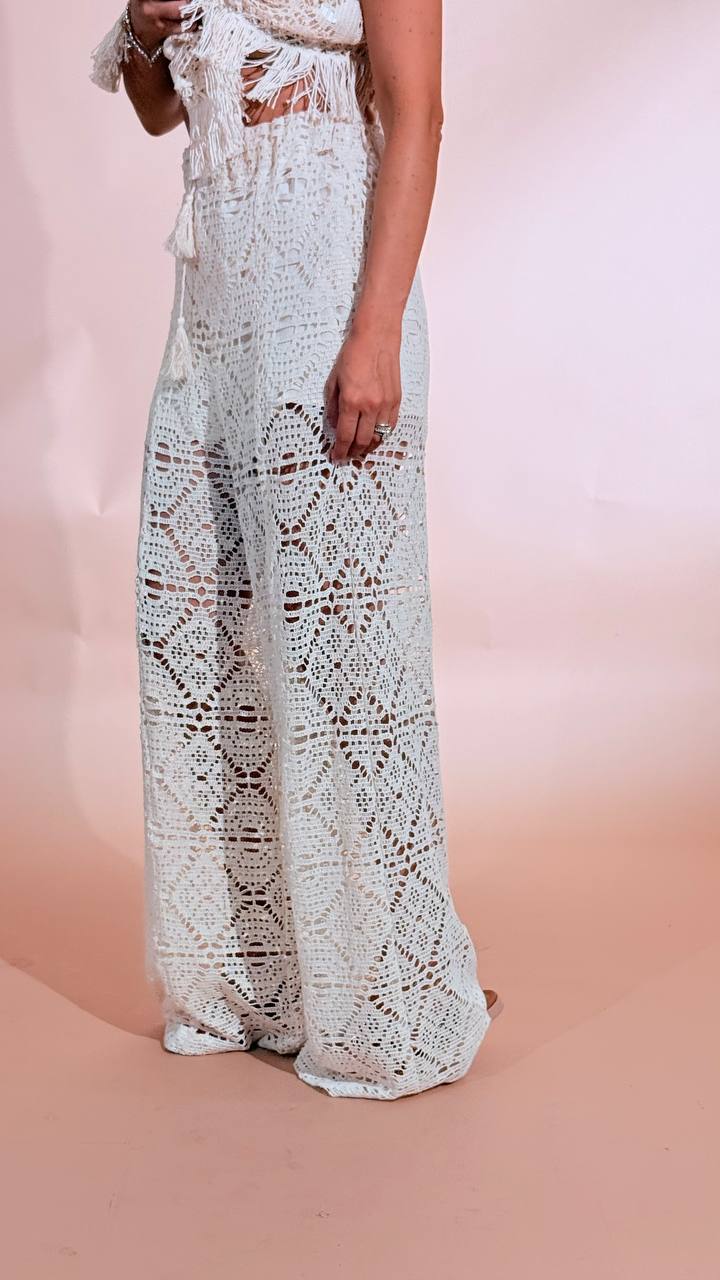 SOUVENIR Nizza pants con elastico S39M1731 CREMA 