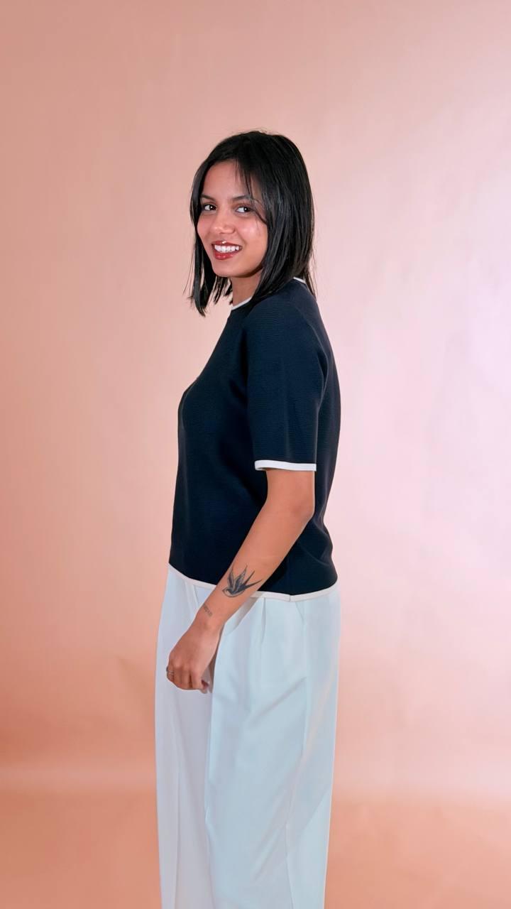 SOYA CONCEPT Maglia mezza manica 33673 BLU 