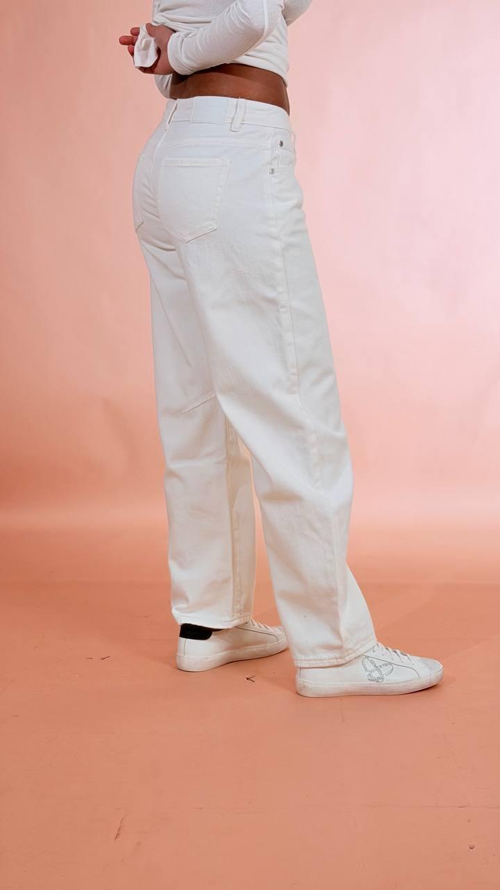 GLAMOROUS Jeans bianco baloon AN5573 BIANCO 