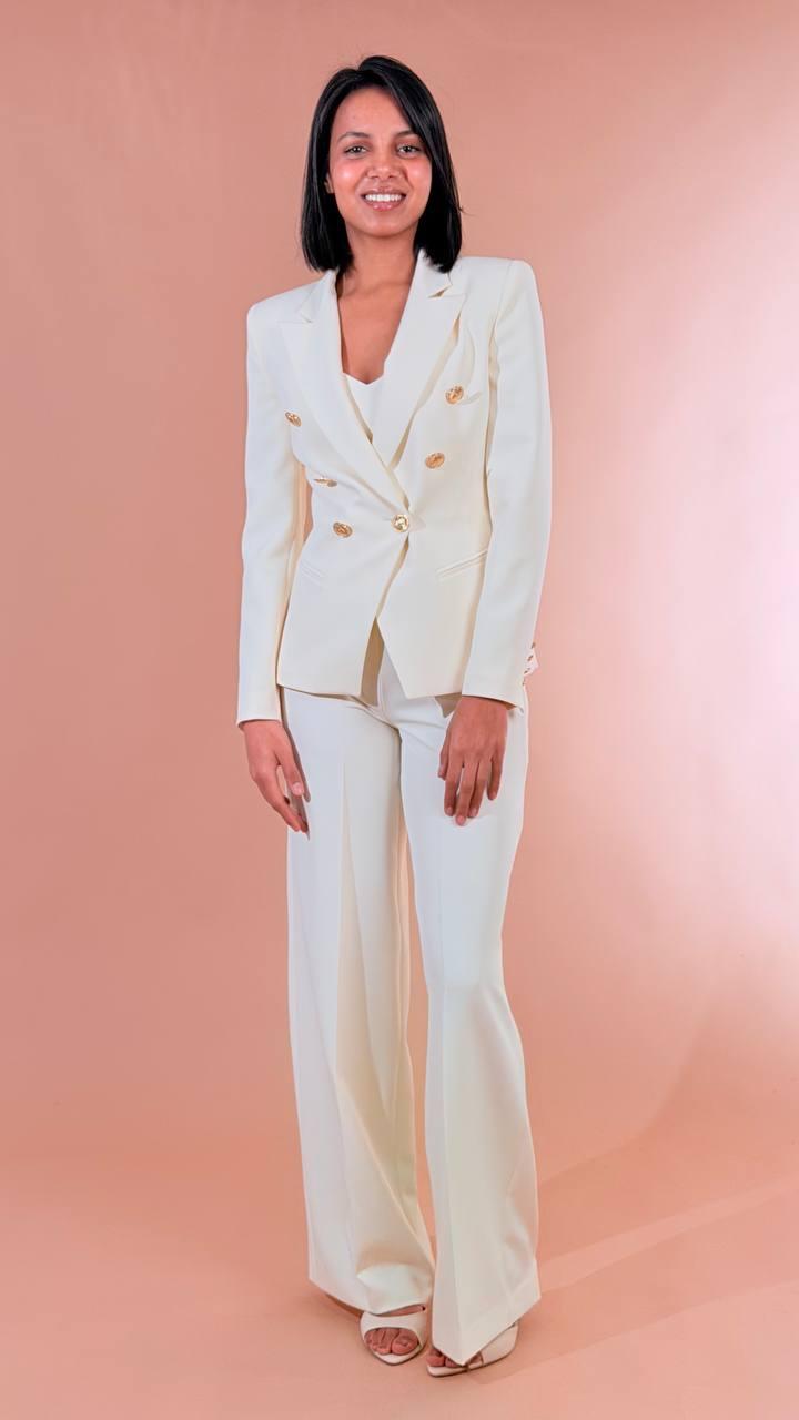 SILENCE Blazer bottone NPR235HONEY MILK 