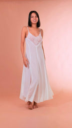 FRACOMINA Abito satin inserto pizzo FJ26SD3007W412G1 CIPRIAWHITE 