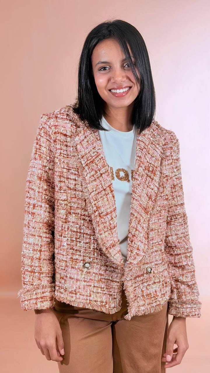 HAVE ONE Blazer tweed JNO-Q119 MULTICOLOR 
