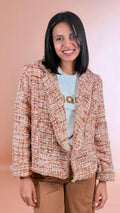 HAVE ONE Blazer tweed JNO-Q119 MULTICOLOR 