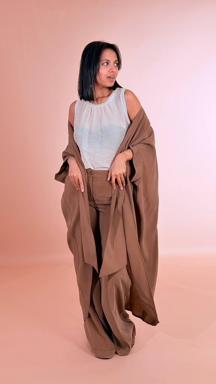 SOUVENIR Pantalone fluido W39S0244/ASIA CIOCCOLATO 