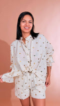 SOUVENIR Camicia specchietti S39M0362 PANNA 