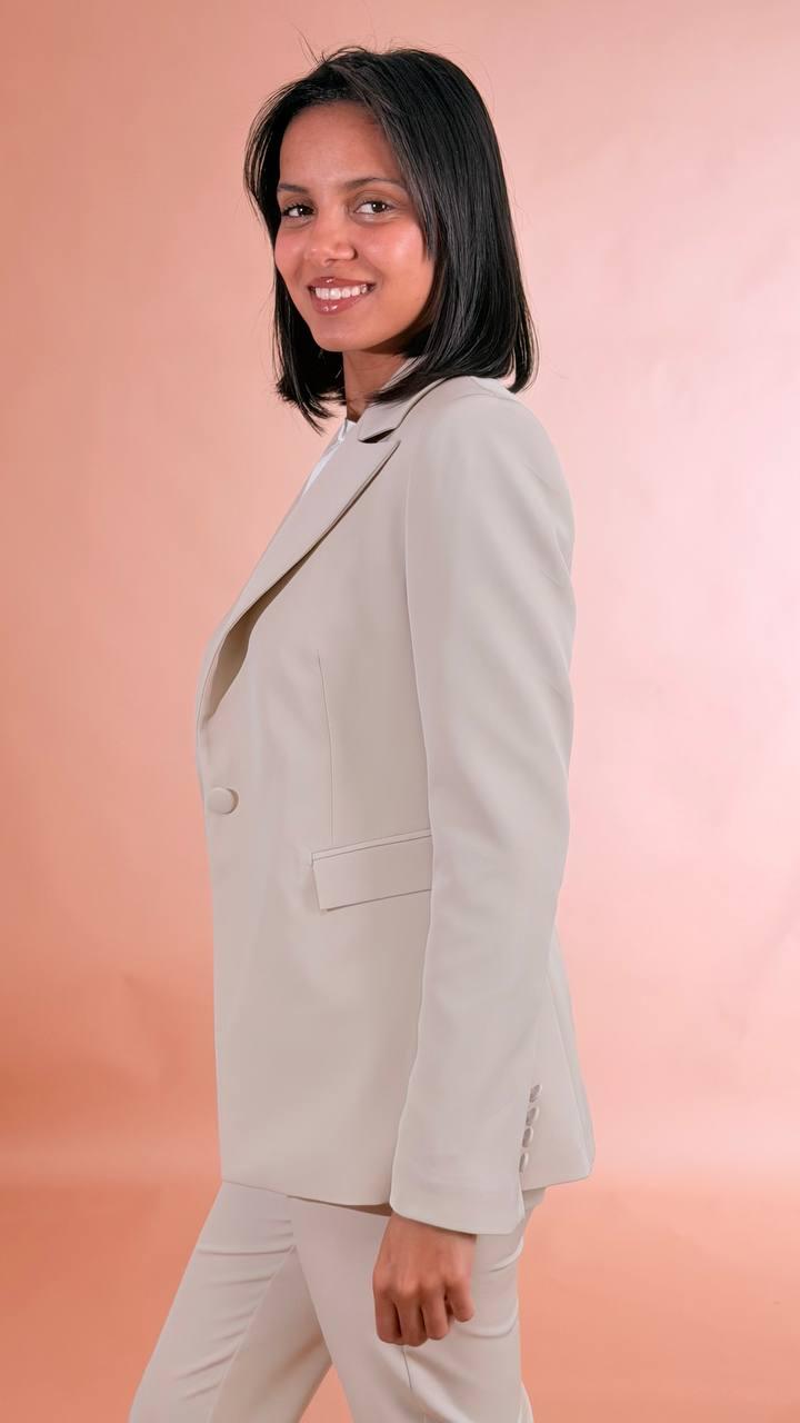 SILENCE blazer mono petto SD5015KEY GREIGE 