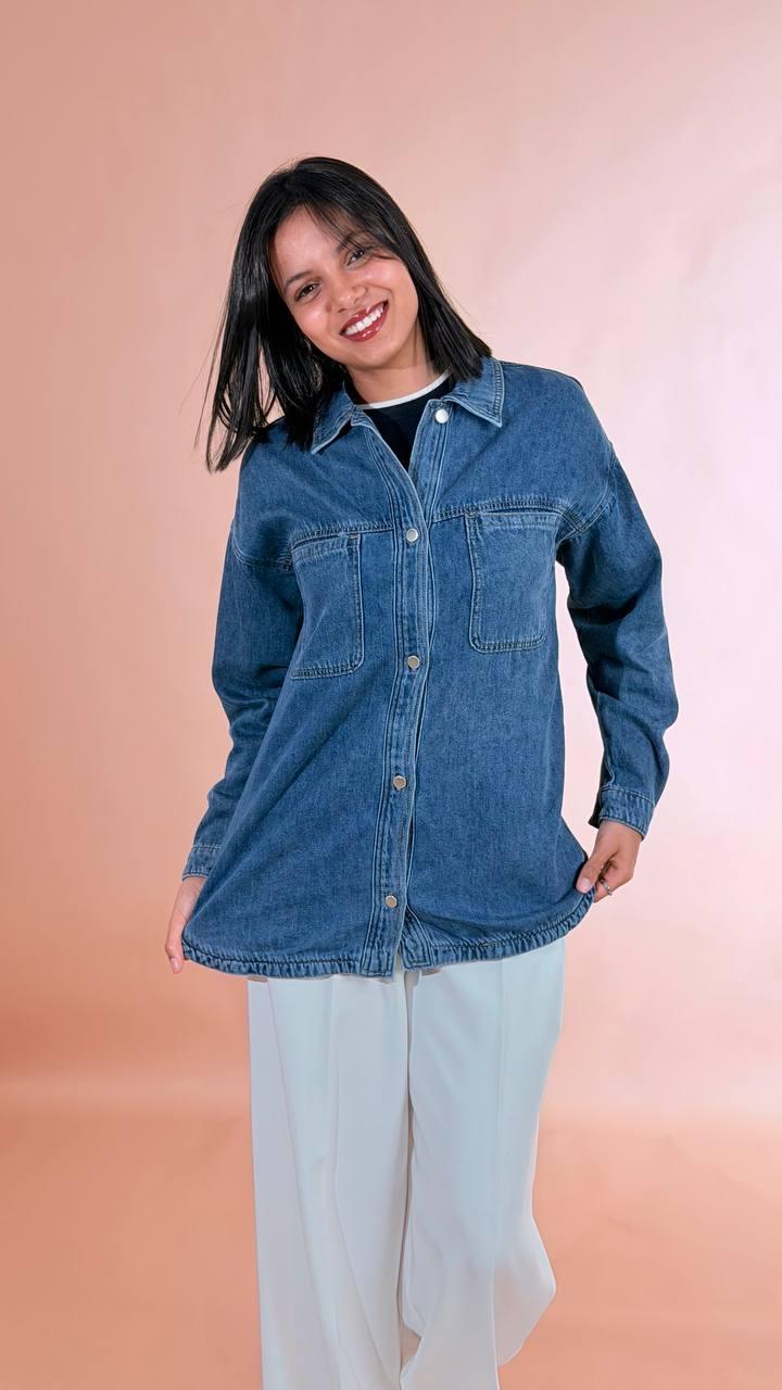 LEVA Camicia denim <BR/> N30F32008 DENIM 