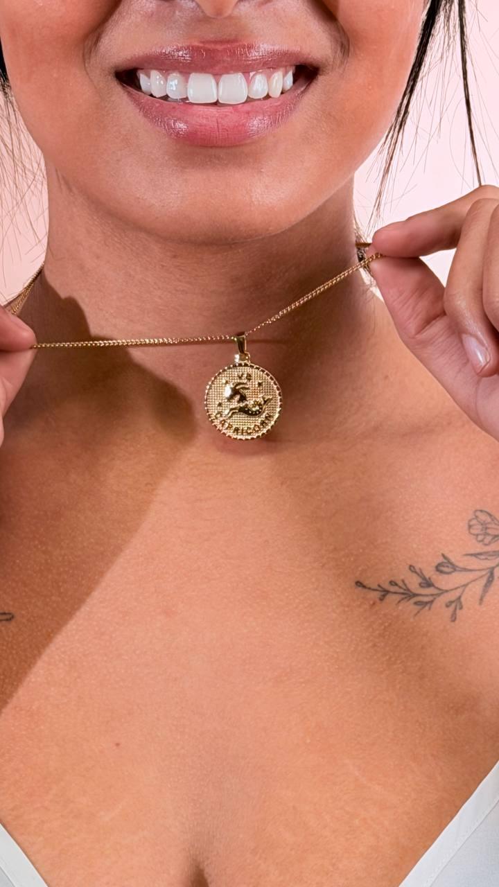 CLUB MANHATTAN Collana segno zodiale capricorno CLBMCAPRICORNO ORO 