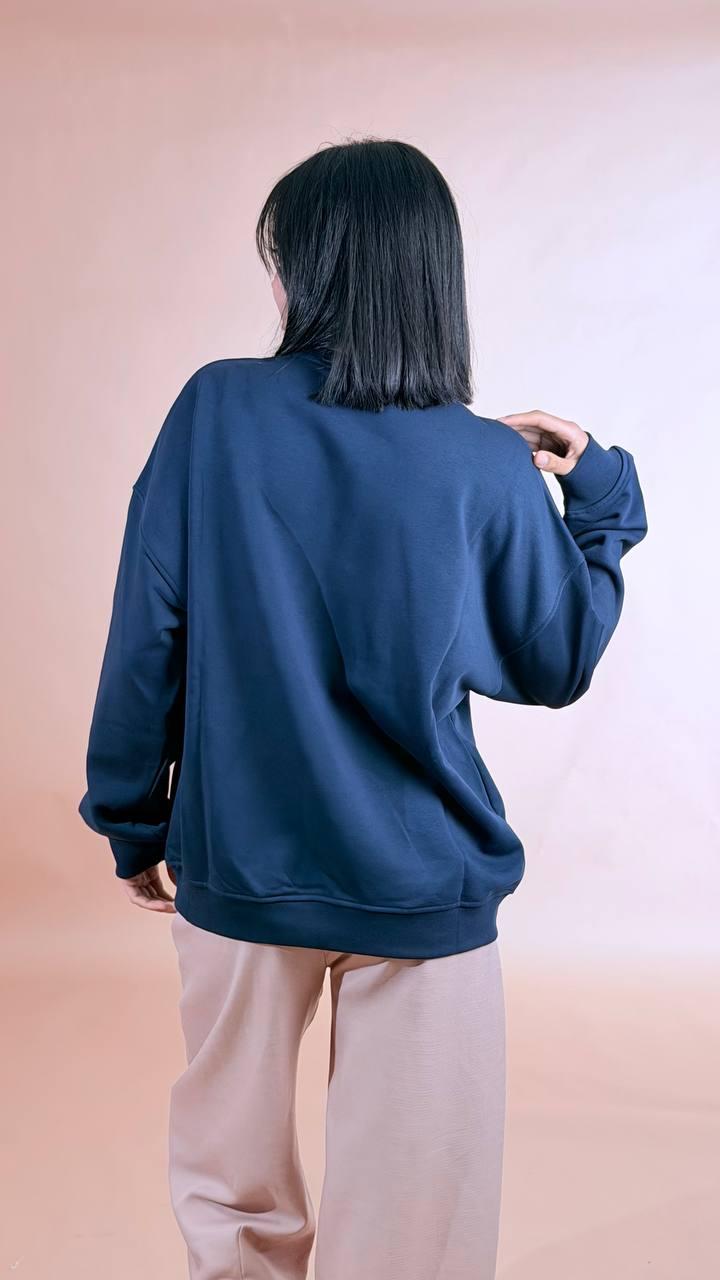 HINNOMINATE Felpa paricollo over HMABW02458 BLU 
