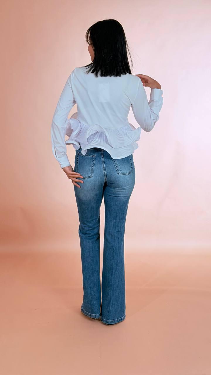 FRACOMINA Camicia rouge crop FR26ST6038W697F9 BIANCO 