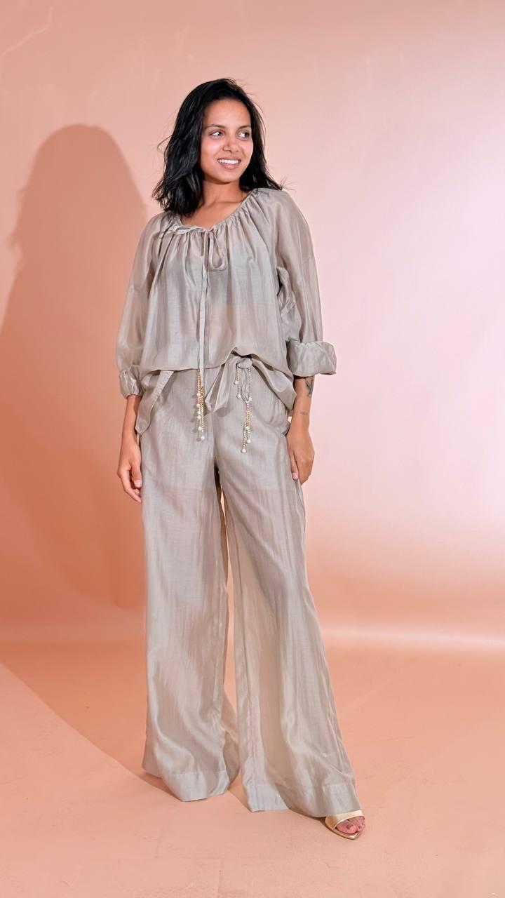 H2O Blusa leggera SCRERA FANGO 