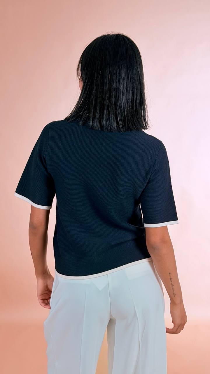 SOYA CONCEPT Maglia mezza manica 33673 BLU 