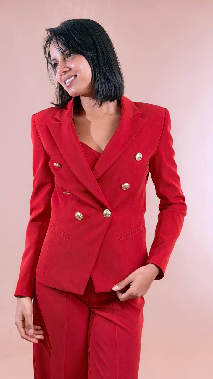 SILENCE Blazer bottone NPR235HONEY FRAGOLA 