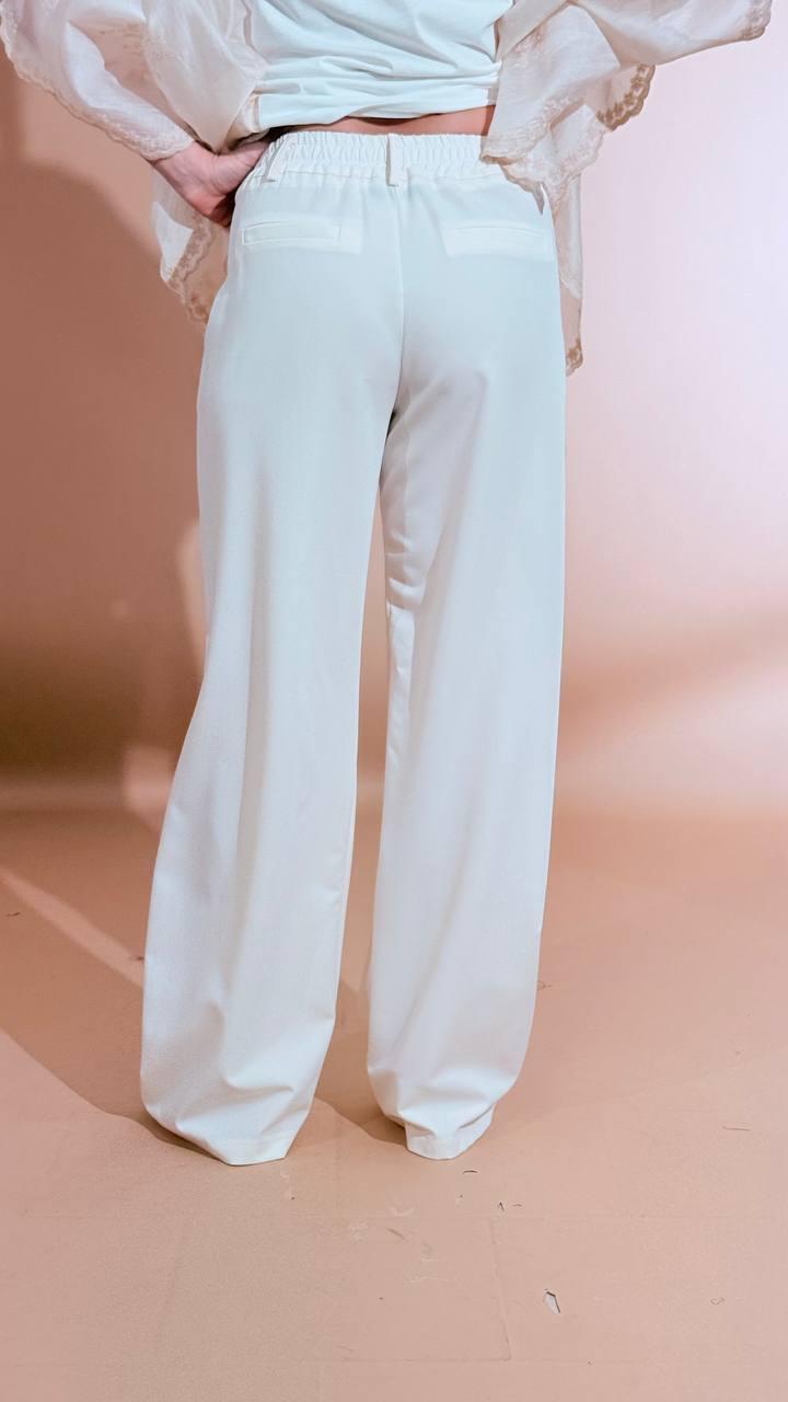 HAVE ONE Pantalone palazzo PVE-Q374 BURRO 