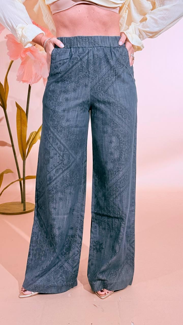 KONTATTO Pantalone bandana TT4009C DENIM 