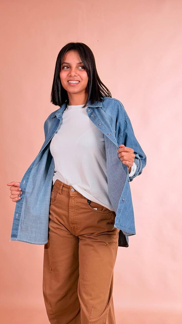 TENSIONE IN Camicia denim S26C306 JEANS 