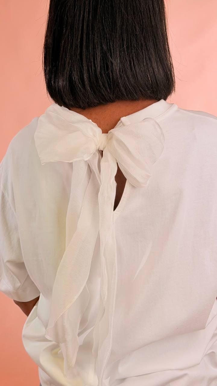 ELLEH T-shirt fiocco SS260217 BIANCO 