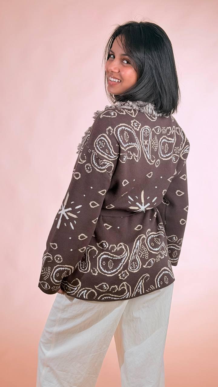 KONTATTO Cardigan bandana 3M1589C MORO 