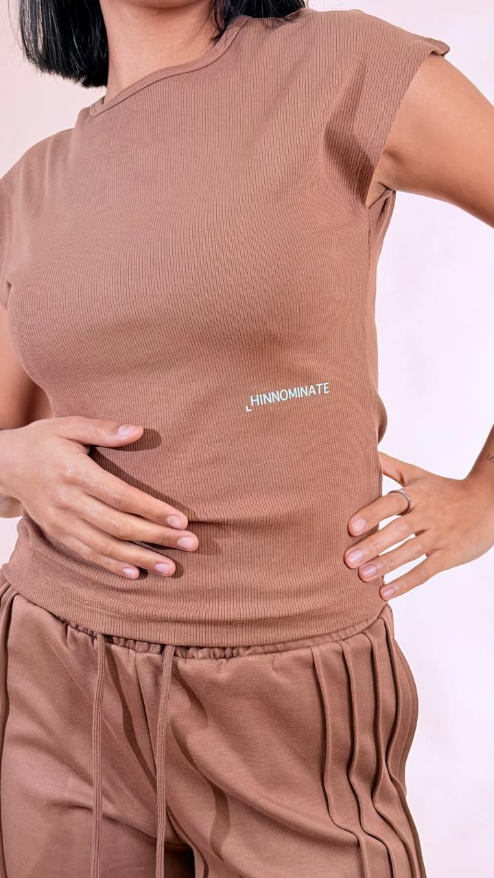 HINNOMINATE T-shirt costina HMABW02511 MOKA 