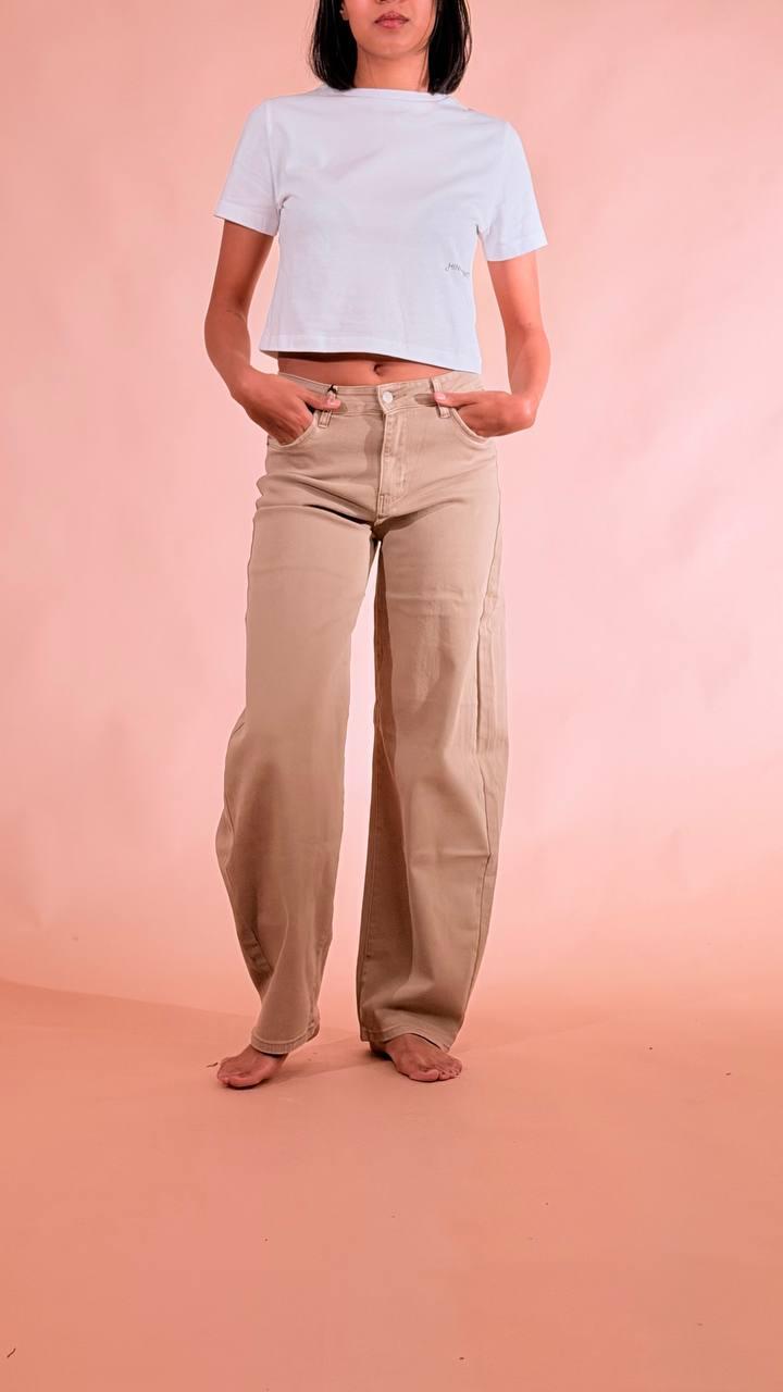 LEVA Jeans leggermente baloon L1110 BEIGE 