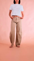 LEVA Jeans leggermente baloon L1110 BEIGE 