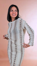 PHILIA LOFT Maglia uncinetto P02P0117 PANNA 