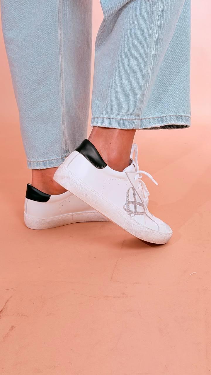 OVYE sneaker bianca nero FE4461CRO BIANCO NERO 