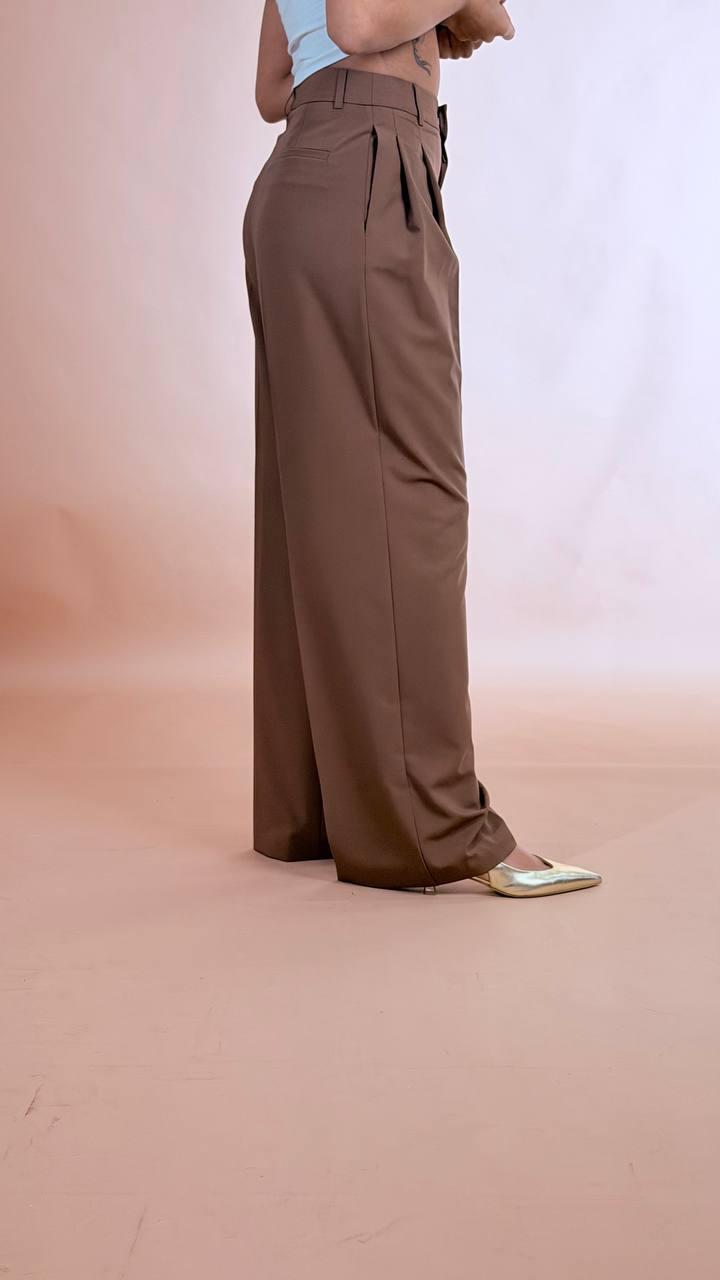 HINNOMINATE Pantalone over con piences HMABW02540 MOKA 