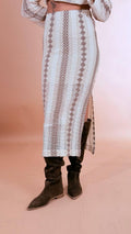 PHILIA LOFT Gonna uncinetto P02P0118 PANNA 