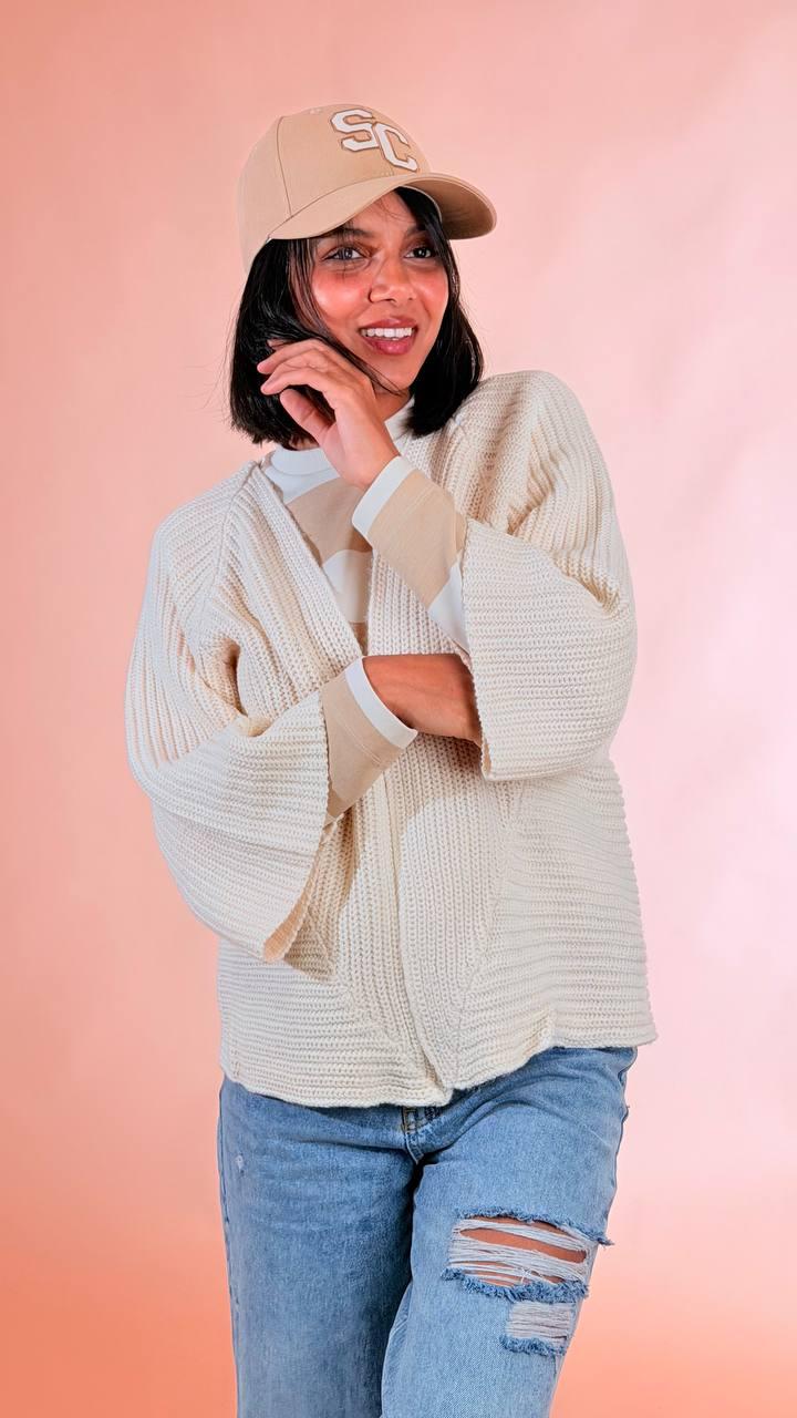 SOYA CONCEPT cardigan maglia 33758 CREMA 