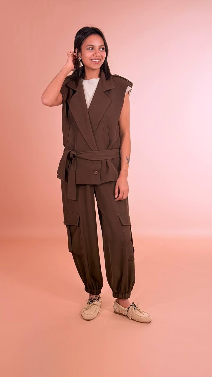 HAVE ONE Pantalone cargo PSO-Q060 MORO 