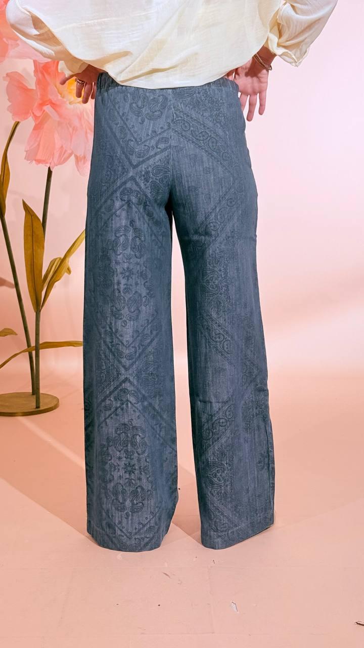 KONTATTO Pantalone bandana TT4009C DENIM 