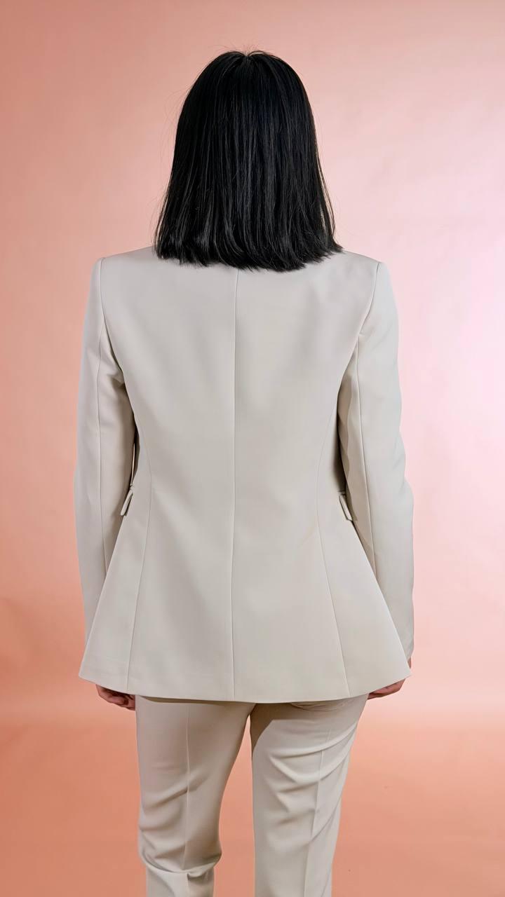 SILENCE blazer mono petto SD5015KEY GREIGE 