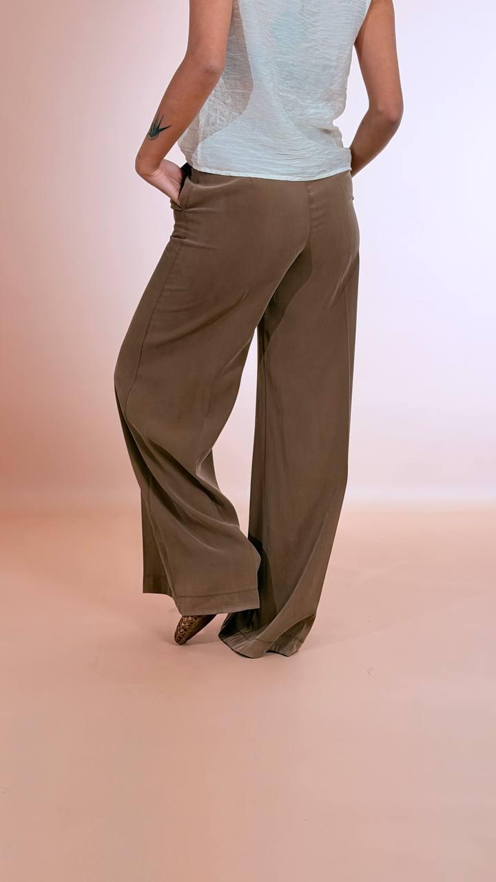 SOUVENIR Pantalone fluido W39S0244/ASIA CIOCCOLATO 