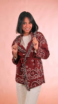 KONTATTO Cardigan bandana 3M1589C SANGRIA 