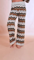 SOUVENIR Pantalone zigzag Z39R0165 BRONZO 