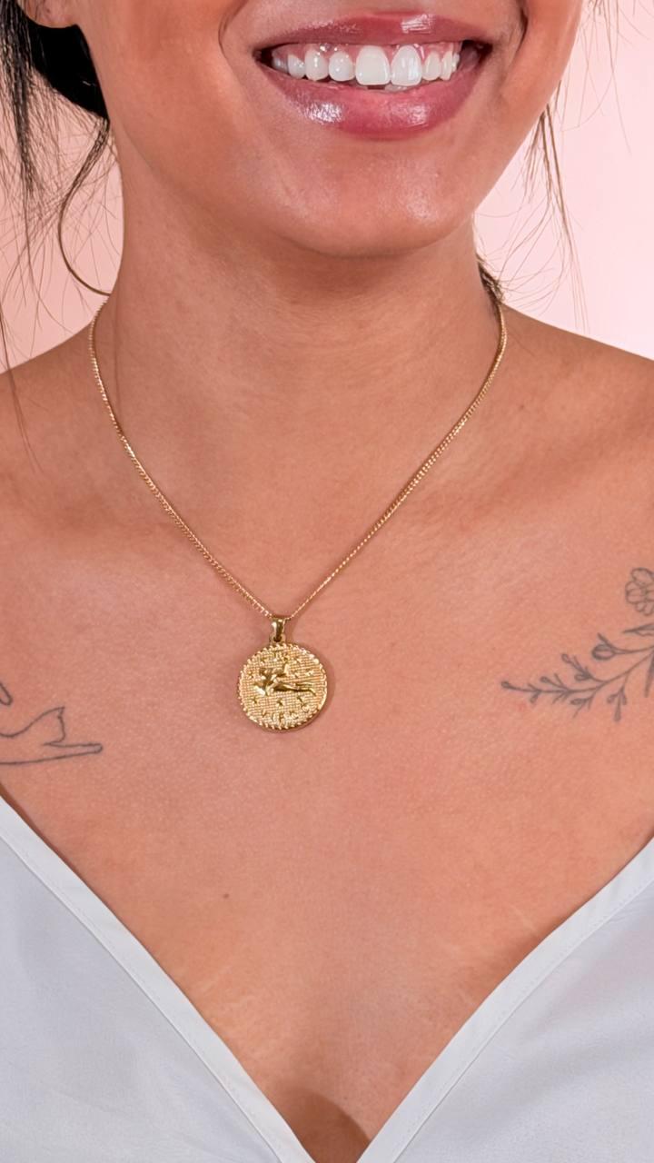 CLUB MANHATTAN Collana segno zodiale vergine CLBMVERGINE ORO 