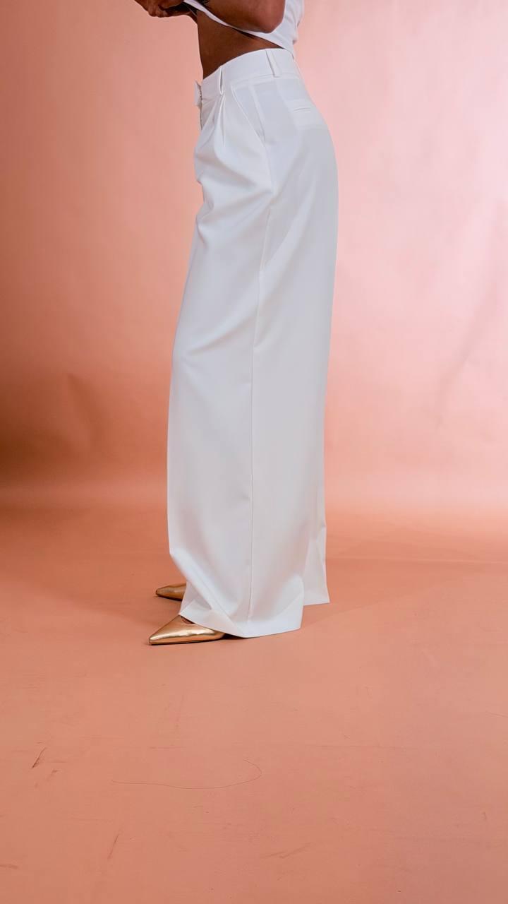 FRACOMINA Pantalone palazzo FR26SV3001W42901 BIANCO 