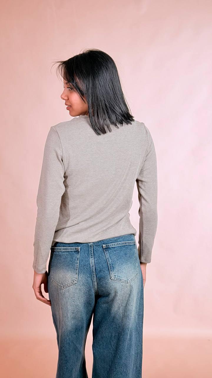 LEVA T-shirt manica lunga AL1362 TAUPE 