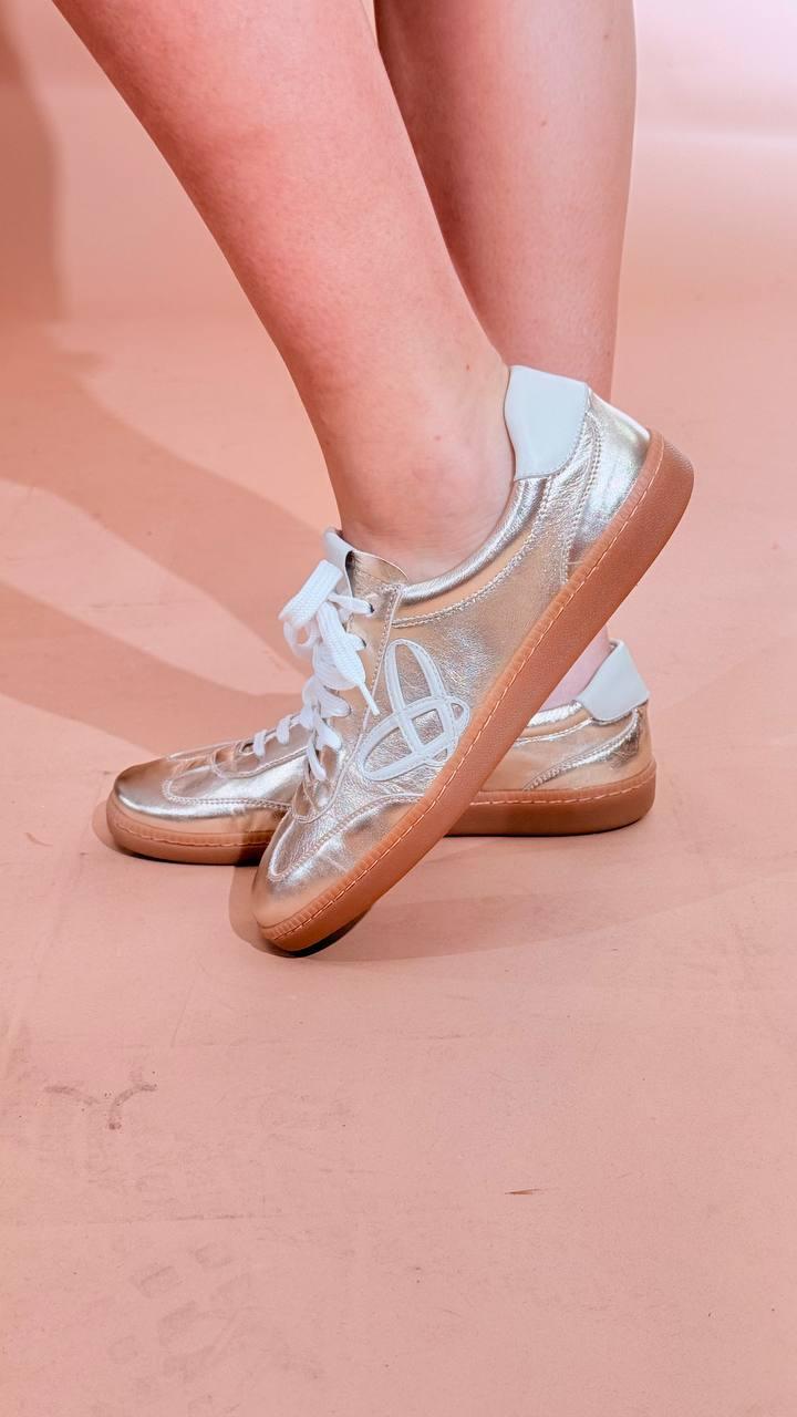 OVYE Sneaker laminata FE4465LAM PLATINO LATTE 