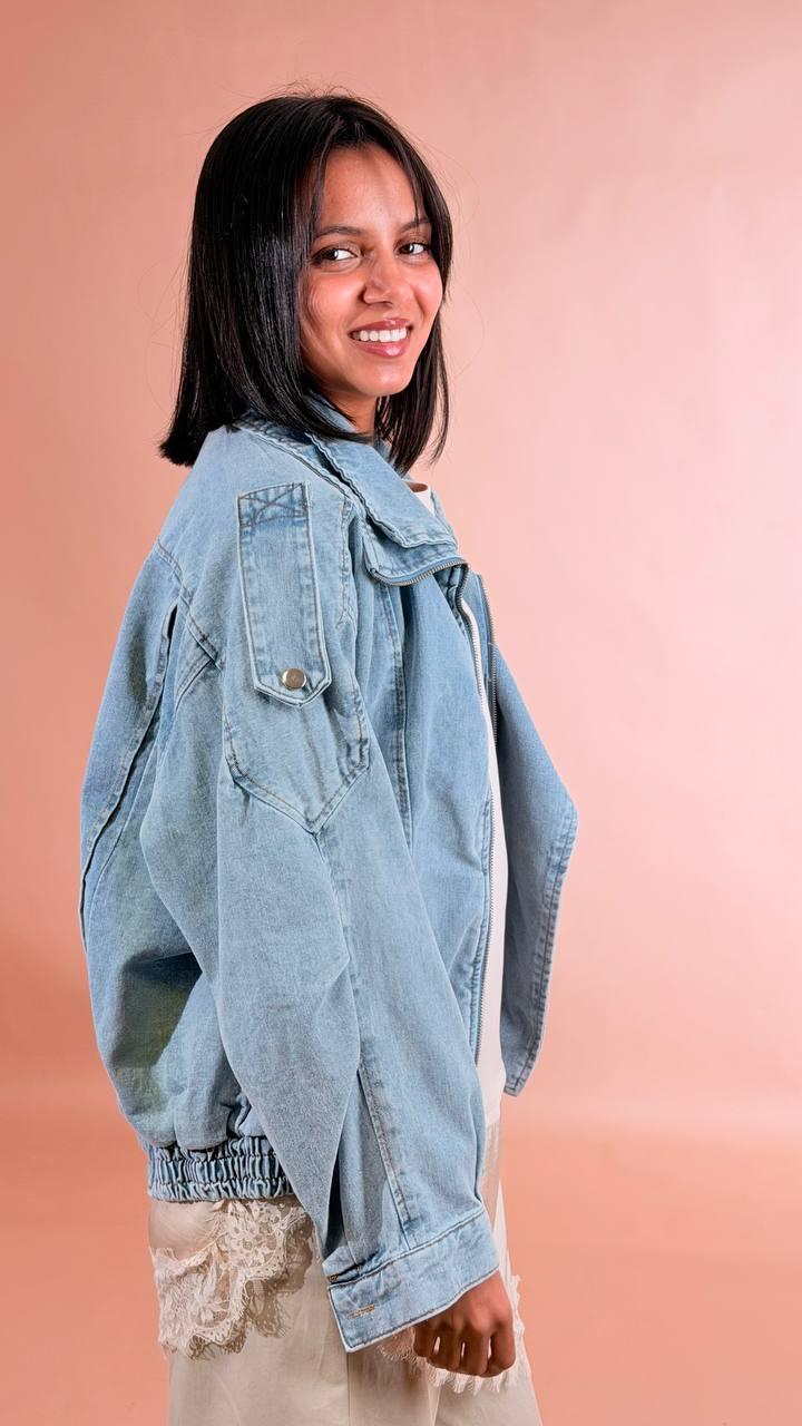 LEVA Bomber denim 98co 2pl G2B-347 DENIM 