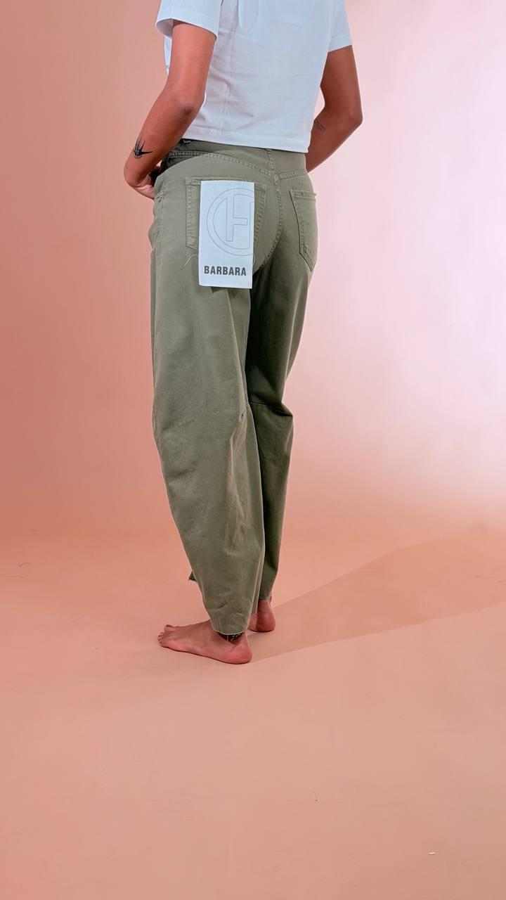 HAVE ONE Jeans Barbara PFA-Q081 VERDE MILITARE 