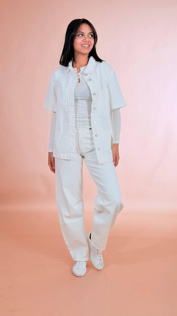 GLAMOROUS Jeans bianco baloon AN5573 BIANCO 
