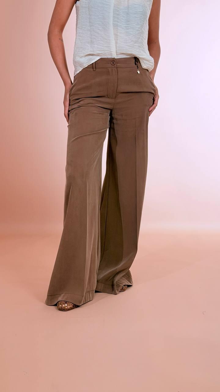 SOUVENIR Pantalone fluido W39S0244/ASIA CIOCCOLATO 