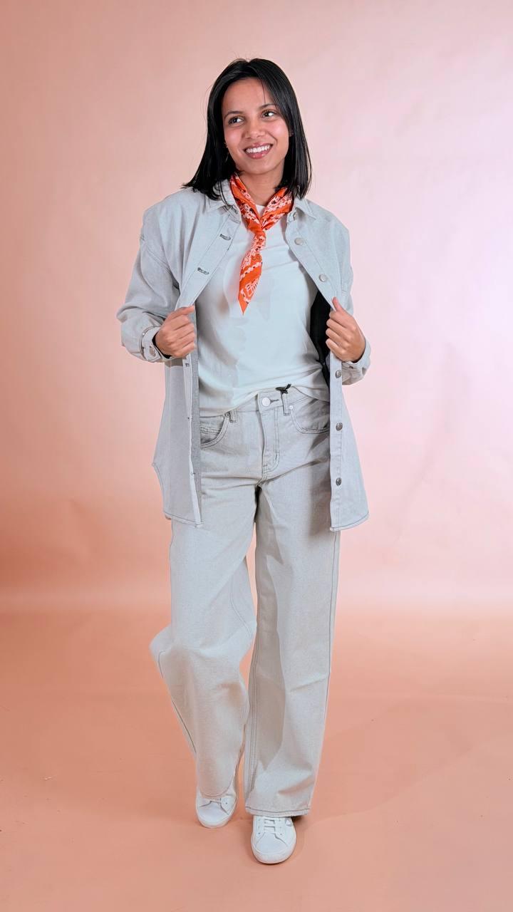 GLAMOROUS Jeans slavato grigio AN5539 GRIGHIO 